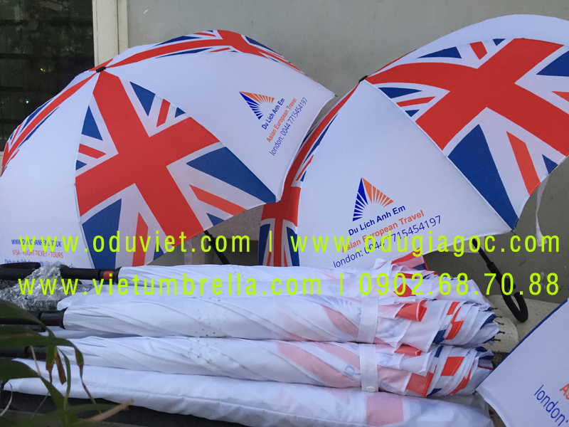 xưởng sản xuất ô dù cầm tay in logo quảng cáo